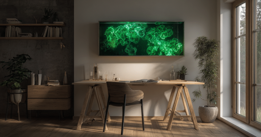 AlgenBild: Photobioreaktor-Wandpanel als lebendes Kunstwerk & Luftreiniger