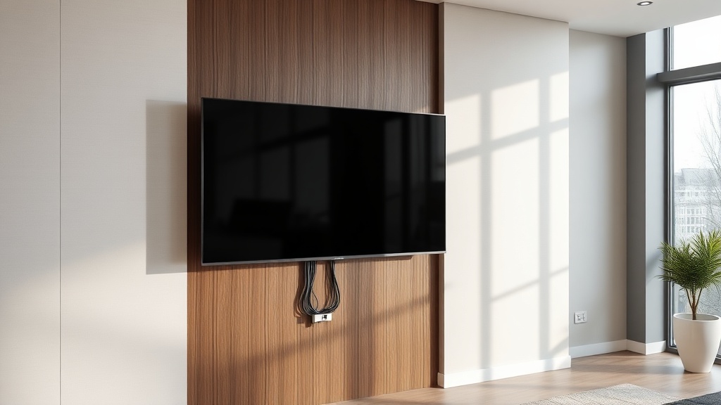 TV-Wand mit versteckter Verkabelung planen