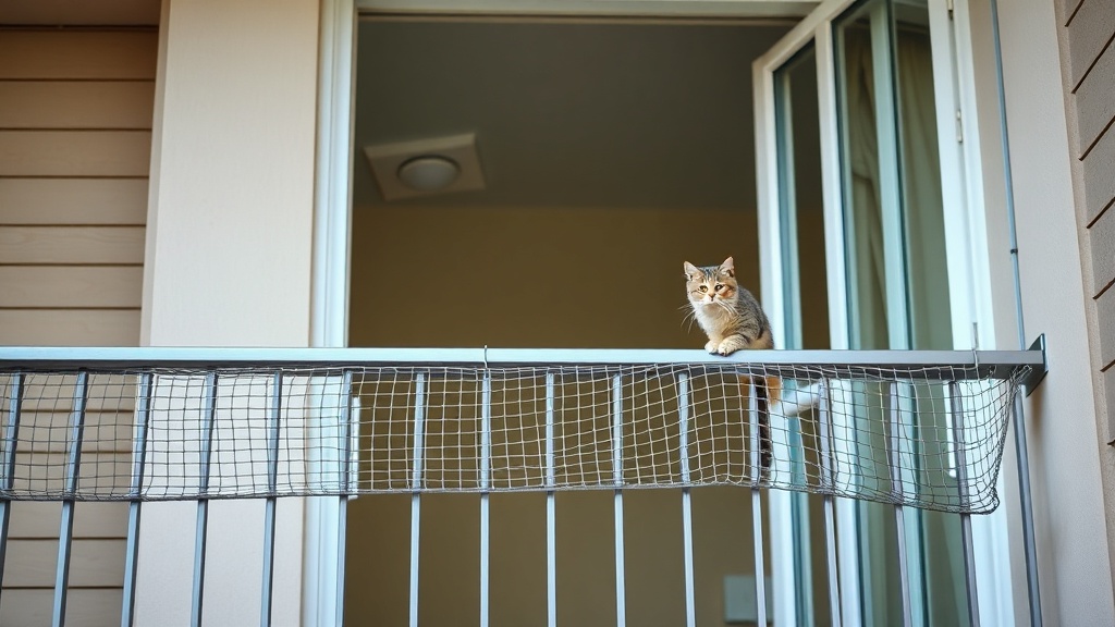 Katzennetz am Balkon rechtssicher und stabil montieren